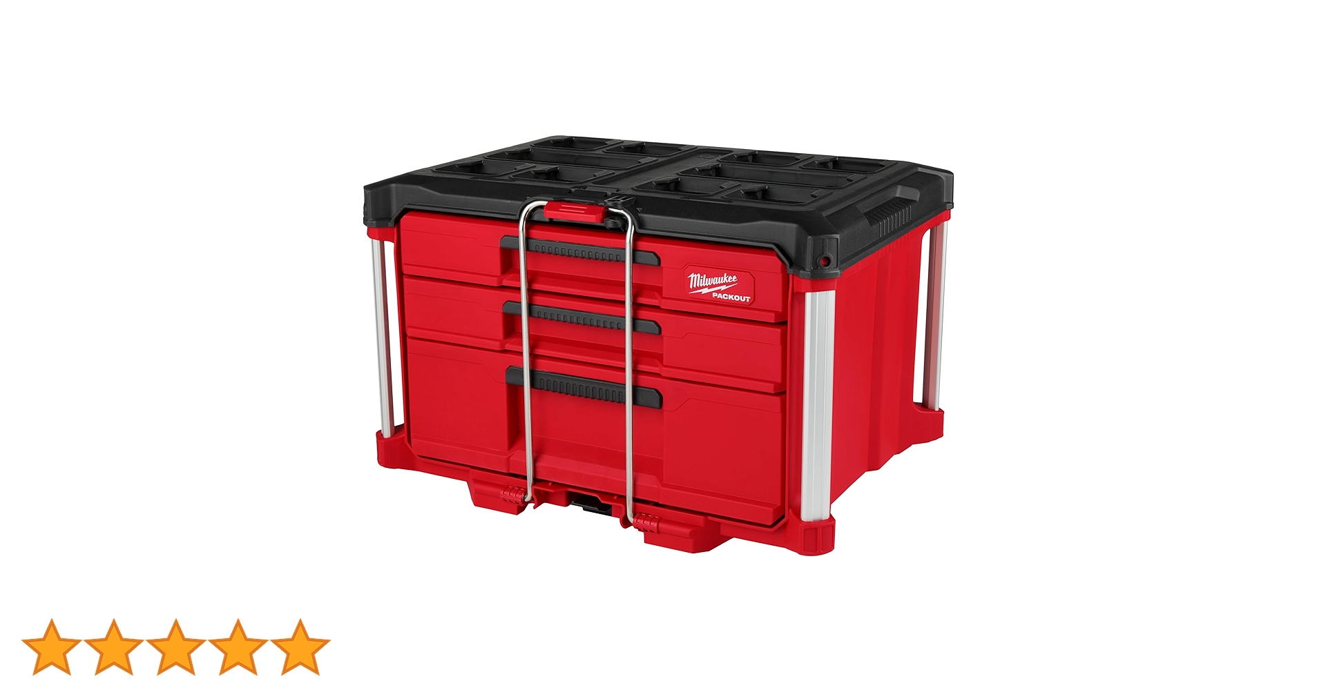 新品 ミルウォーキー パックアウト マルチサイズ引き出し収納 3段 ブラック 黒 Milwaukee PACKOUT™ 引き出し収納 3段｜多サイズ対応｜型番：48